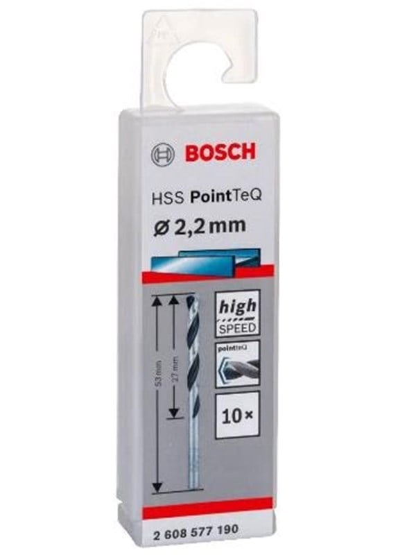 Bosch Metalbor Pointtec HSS-R 2,2mm 10stk - 2608577190