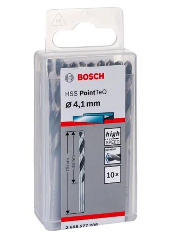 Bosch Metalbor Pointtec HSS-R 4,1mm 10stk - 2608577209