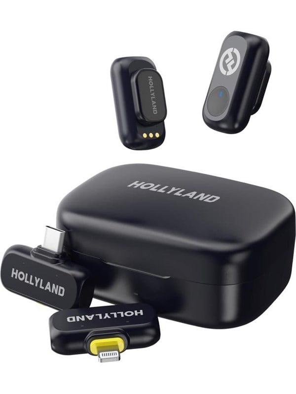 Hollyland LARK A1 Combo Trådløst Lavalier Mikrofonsystem - USB-C RX + Lightning RX
