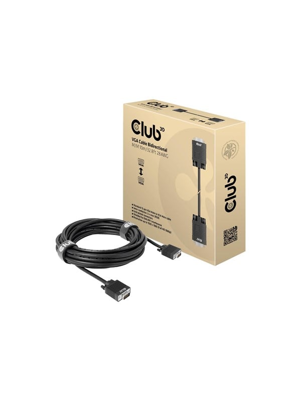 Club 3D - VGA cable - HD-15 (VGA) to HD-15 (VGA) - 10 m