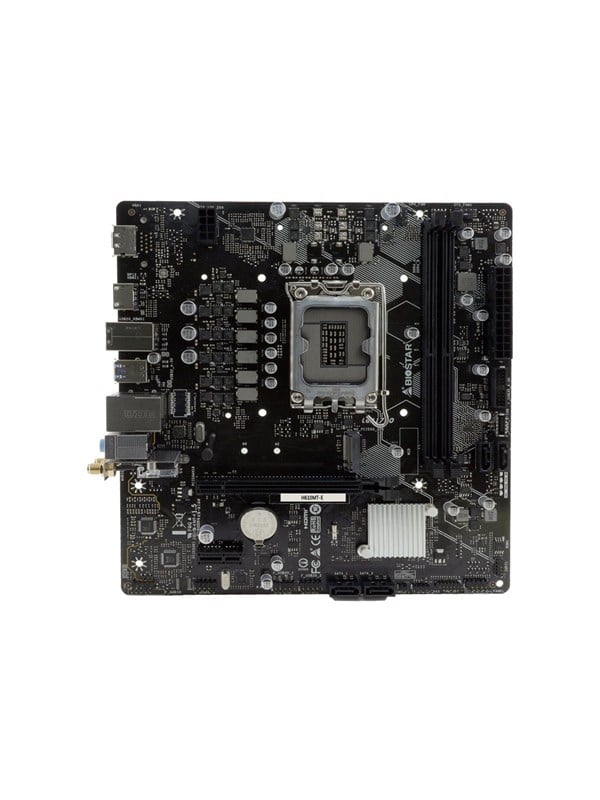 BIOSTAR H610MT-E - motherboard - micro ATX - LGA1700 Socket - H610 Bundkort - Intel H610 - Intel LGA1700 - DDR4 RAM - Micro-ATX