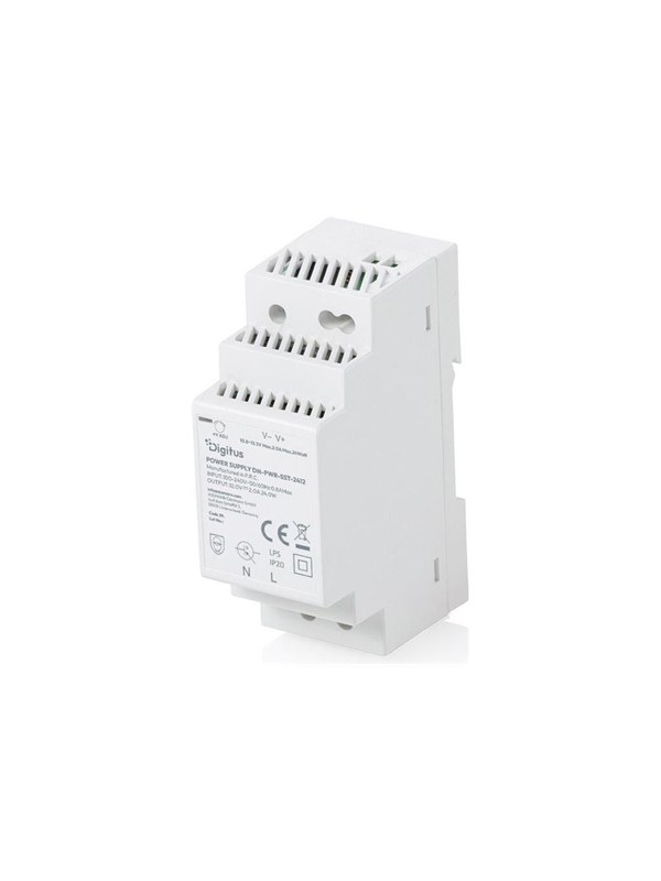DIGITUS - power supply - 12 V step-shape DIN-Rail slim class II - 24 watt Strømforsyning - 24 Watt - ATX - 80 Plus