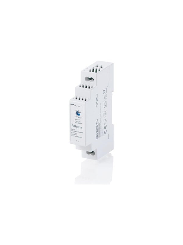 DIGITUS - power supply - 5 V step-shape DIN-Rail ultra-slim class II - 12 watt Strømforsyning - 12 Watt - ATX - 80 Plus
