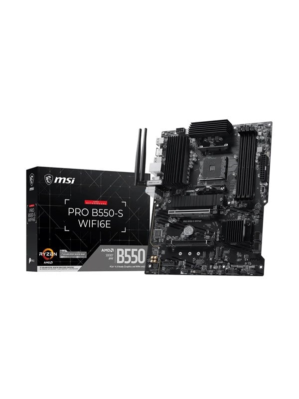 MSI PRO B550-S WIFI6E Bundkort - AMD B550 - AMD AM4 - DDR4 RAM - ATX