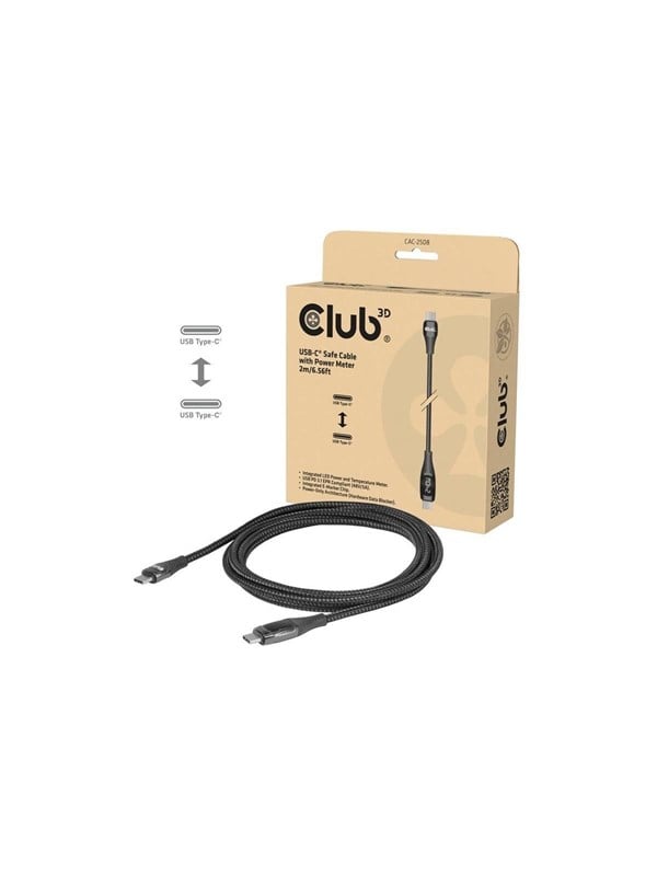 Club 3D - USB-C cable - USB-C to USB-C - 2 m