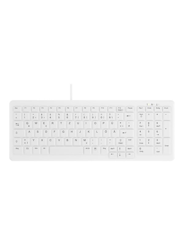 Cherry Contour Active Key MedicalKey ClassicClean AK-C7000 - keyboard - medical hygienic design compact - German - white Input Device - Tastatur - Tysk - Hvid