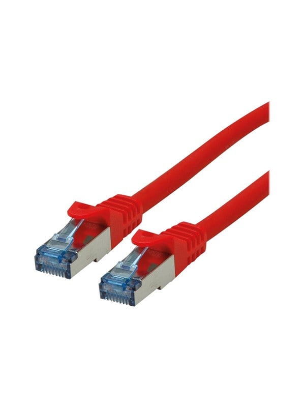 Patchkabel ROLINE Cat.6A S/FTP LSOH - rød, 3 m