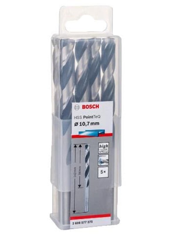 Bosch Metalbor Pointtec HSS-R 10,7mm 5stk - 2608577275