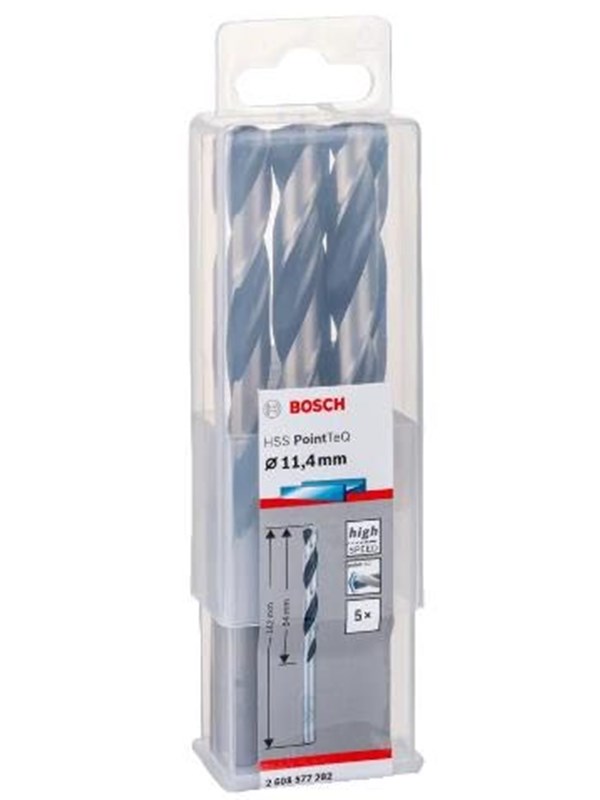 Bosch Metalbor Pointtec HSS-R 11,4mm 5stk - 2608577282