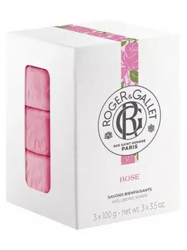 Roger & Gallet Rose Giftset 300 g Soap Bar - 3x100gr