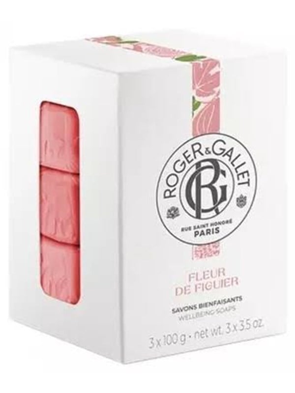 Roger & Gallet Fleur De Figuier Giftset 300 gr, Soap Bar - 3x100gr