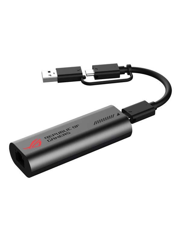 ASUS ROG Netværksadapter USB-C 3.2 Gen 2x2 10Gbps Kablet
