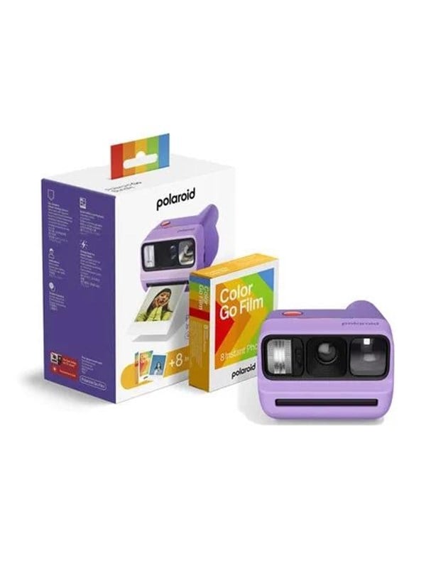 Polaroid Go Gen 3 + Color Film Bundle - Lilla Polaroid Go Gen 3 + Color Film Bundle - Lilla
