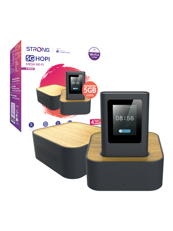 Strong HI-PHI 6 mesh Wi-Fi-system Dual-band (2,4 GHz / 5 GHz) Wi-Fi 6 (802.11ax) Sort 2 5G Intern