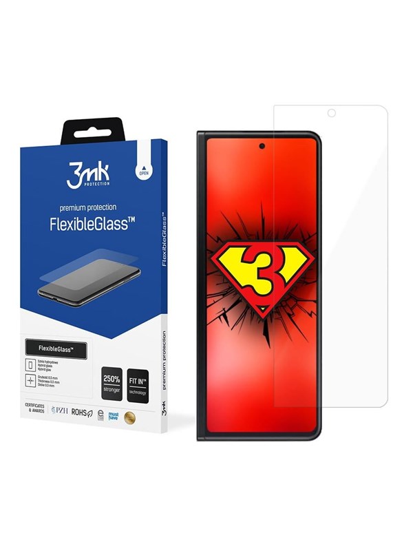 3MK Tempered glass 3mk FlexibleGlass for Samsung Galaxy Z Fold 3 5G (front)