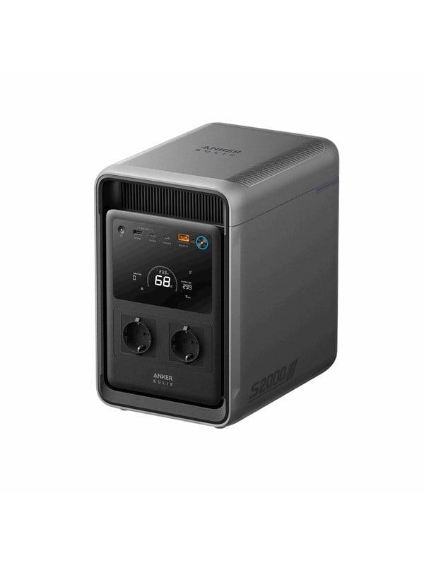 Anker SOLIX - Transportabel strømstation - 1500 watt - litiumjernfosfat - 314 Ah - 2000 Wh
