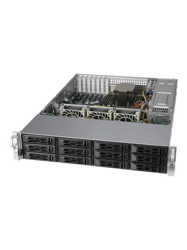 Supermicro CSE LA26AC12-R1K03LP1 - Kabinet - Server (Rack) - Sort
