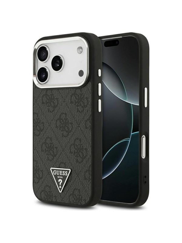 GUESS 4G Triangle Logo MagSafe case for iPhone 17 Pro - black