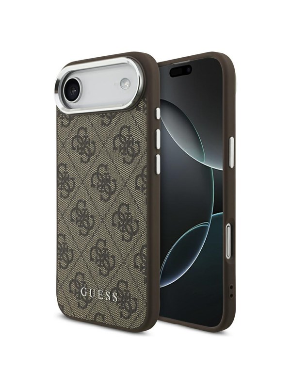 GUESS 4G Classic Logo MagSafe Case for iPhone Air - Brown