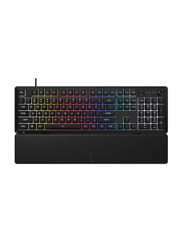 CORSAIR SKIFF 100 Wired RGB Membrane Gaming Keyboard, 10-Zone RGB LED