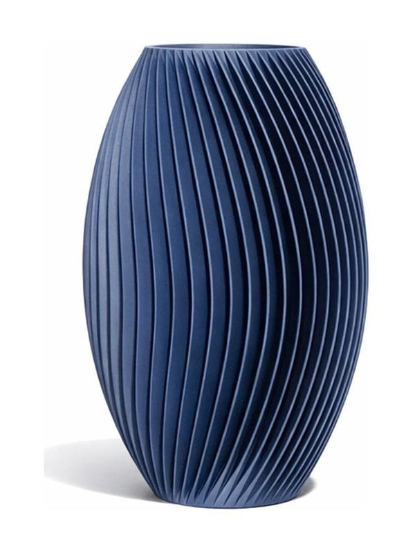 Simiu - LAMEL vase - 18 cm - Navy blå
