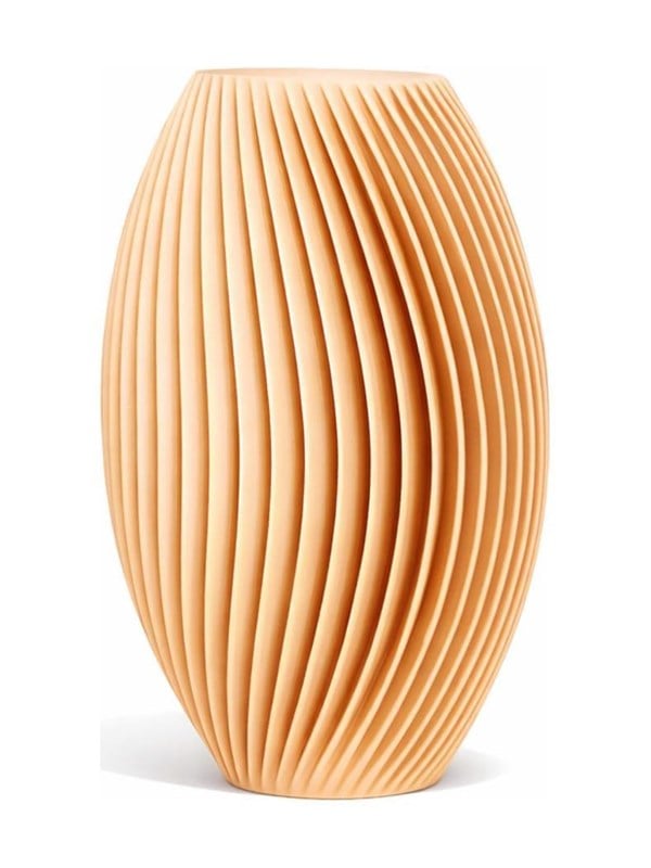 Simiu - LAMEL vase - 18 cm - Champagne