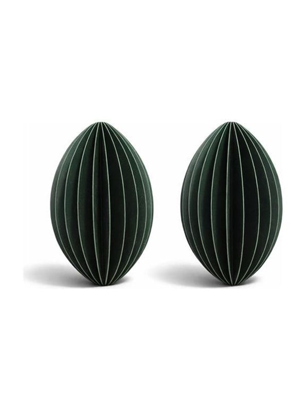 Simiu - Juleophæng - 6 cm - Oval - Grøn - 2 pak