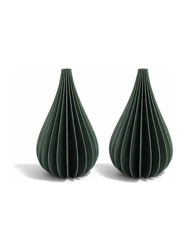 Simiu - Juleophæng - 6 cm - Dråbe - Grøn - 2 pak