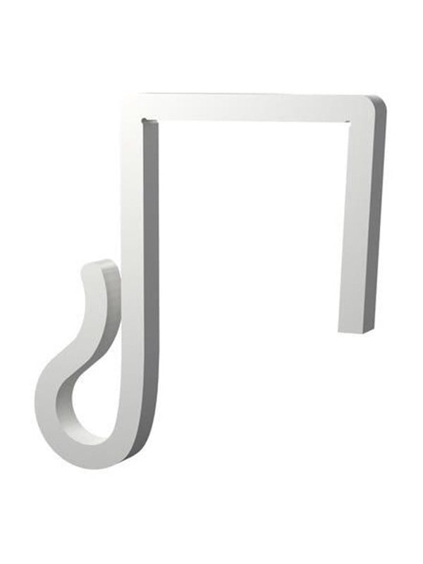 Light Solutions Lyskæde Clips - Til Julelys og Lyskæder på Hegn - 25mm - Hvid - 20 stk
