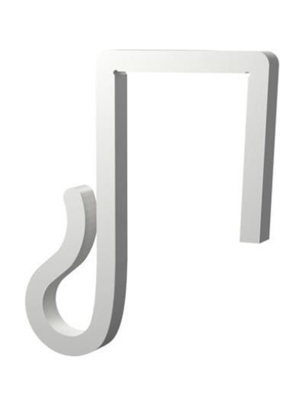 Light Solutions Lyskæde Clips - Til Julelys og Lyskæder på Hegn - 20mm - Hvid - 20 stk