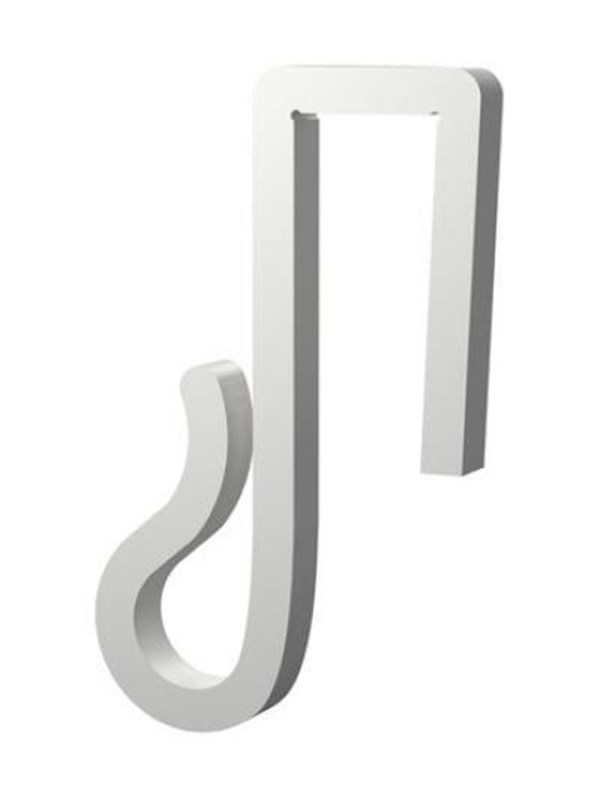 Light Solutions Lyskæde Clips - Til Julelys og Lyskæder på Hegn - 10mm - Hvid - 20 stk