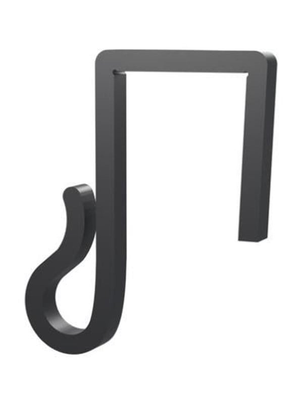 Light Solutions Lyskæde Clips - Til Julelys og Lyskæder på Hegn - 20mm - Sort - 20 stk