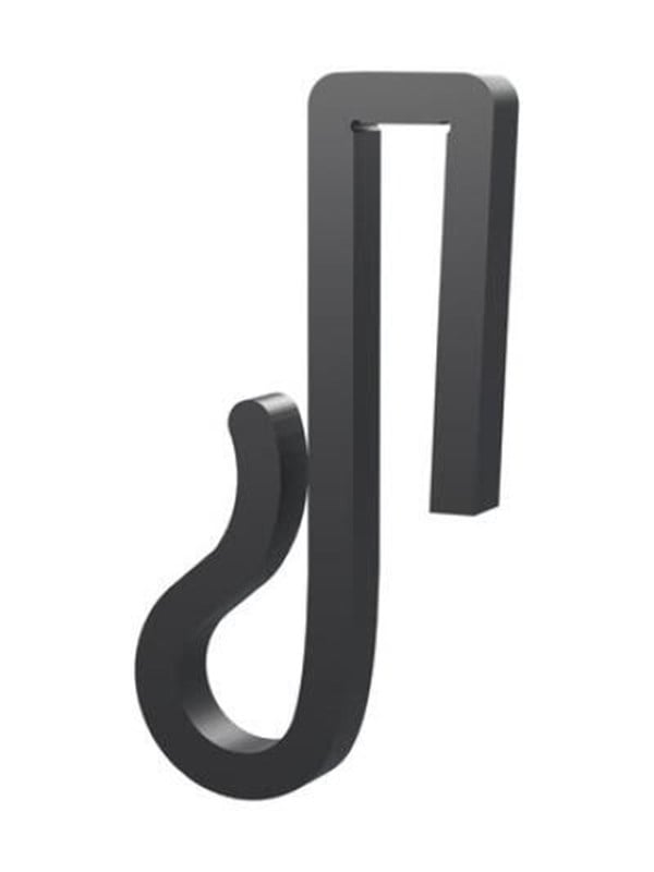 Light Solutions Lyskæde Clips - Til Julelys og Lyskæder på Hegn - 6mm - Sort - 20 stk