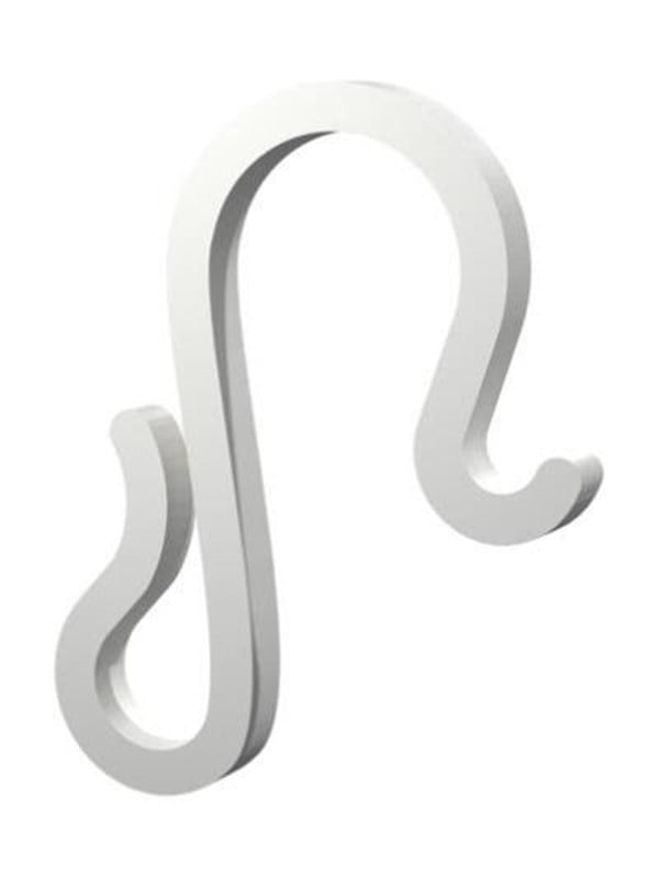 Light Solutions Lyskæde Clips - Tagrendekrog til Julelys og Lyskæder - 20mm - Hvid - 20 stk