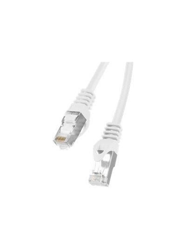 Lanberg patch cable - 25 cm - white RAL 9010 - Hvid