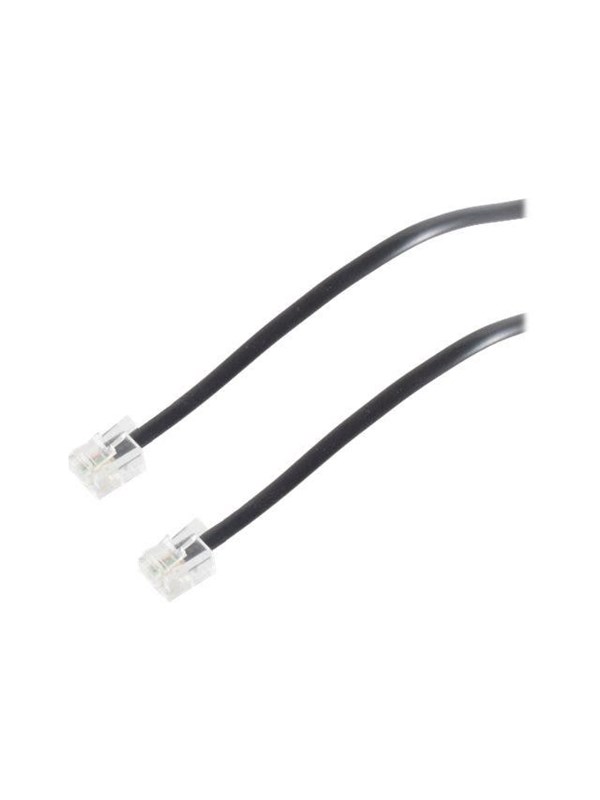 Helos S-Impuls phone cable - 1.5 m - black - Sort - 1m