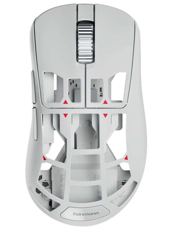 Pulsar Feinmann F01 Wireless Magnesium - First Edition - Gaming Mus - Optisk - 5 knapper - Hvid