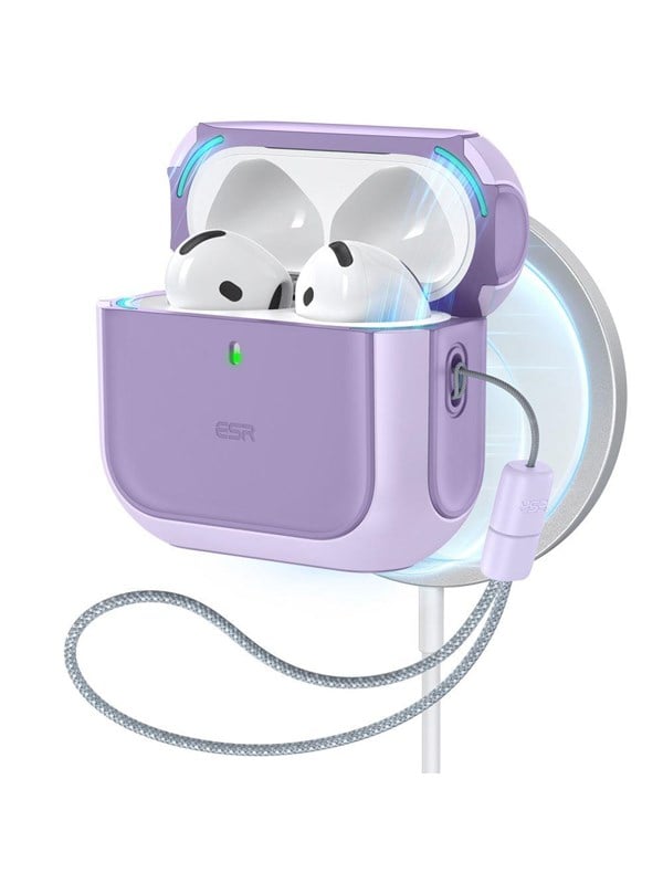 ESR Etui ESR Orbit Halolock MagSafe na Apple AirPods 4 - fioletowe
