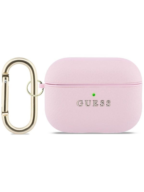 GUESS Grained Classic Logo Case for AirPods Pro 3 - Pink