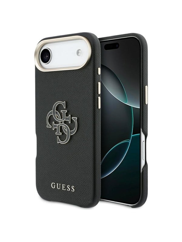 Etui Guess FW Resin Logo do iPhone Air czarny