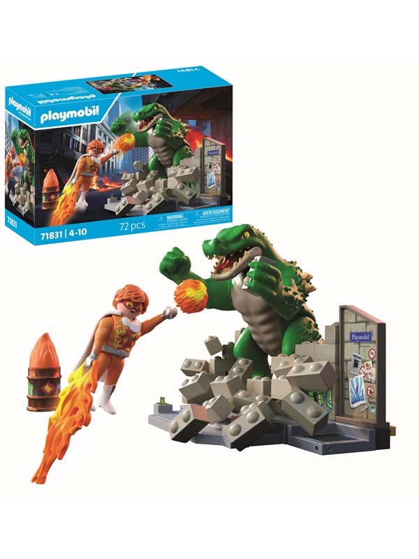 Playmobil Playmobil Action - Heroic Battle Against the Giant Lizard - 71831
