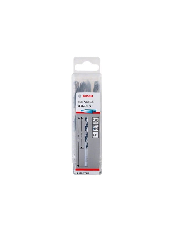 Bosch Metalbor Pointtec HSS-R 8,5mm 10stk - 2608577253