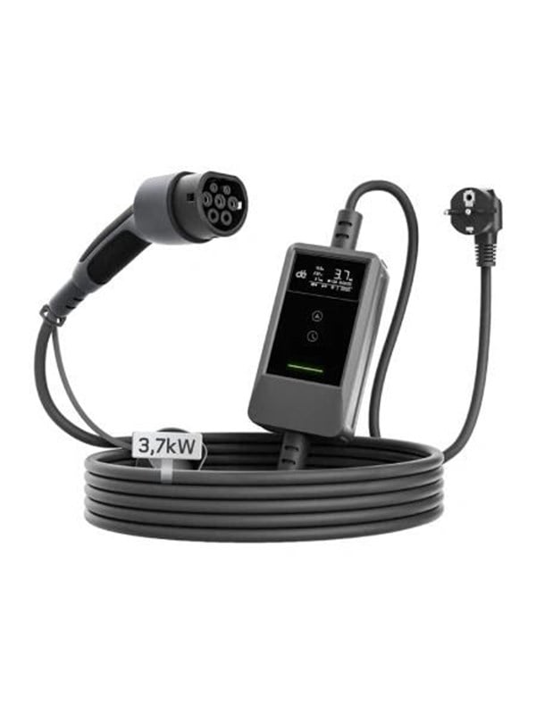 Platinet-oplader – bærbar EV-oplader, 3 kW, 20 m