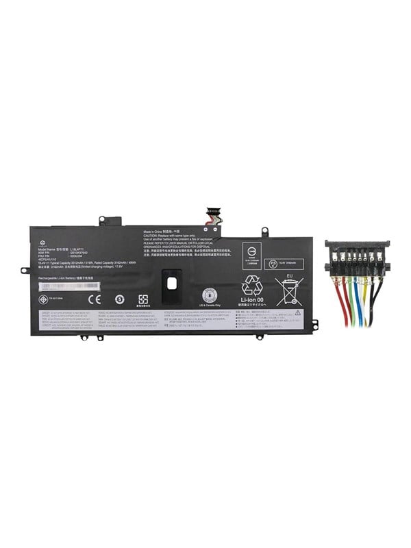 CoreParts - Batteri til bærbar computer (svarende til: Lenovo 02DL004, Lenovo 02DL005, Lenovo L18M4P72, Lenovo SB10K97643, Lenovo SB10T83174, Lenovo 5B10W13931, Lenovo L18L4P72, Lenovo L18S4P72, Lenovo FRU02DL004, Lenovo 02DL004-RFB, Lenovo 5B10W51833, Lenovo 5B10W13930, Lenovo 5B10W13932) - Litiumion - 3250 mAh - 50 Wh - sort - for Lenovo ThinkPad X1 Carbon (7th Gen) 20QE
