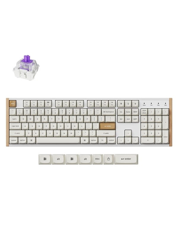 Keychron K10 HE - keyboard - 100% full size - white Input Device