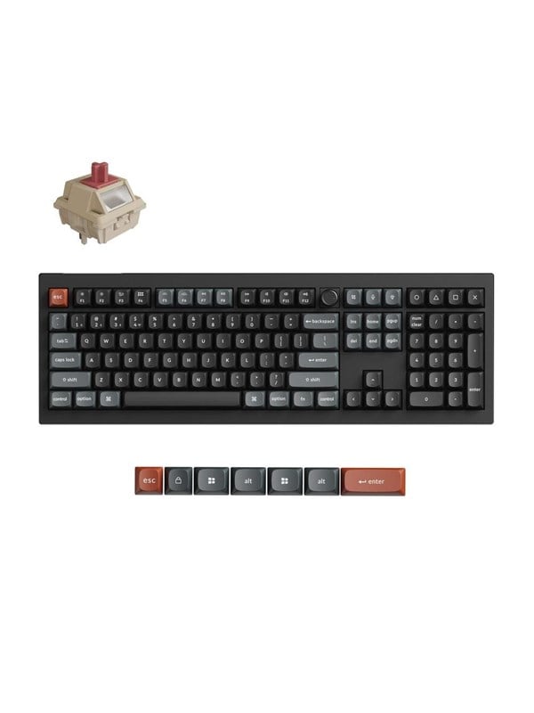 Keychron V6 Ultra 8K Tastatur Mekanisk RGB Kabel & trådløs