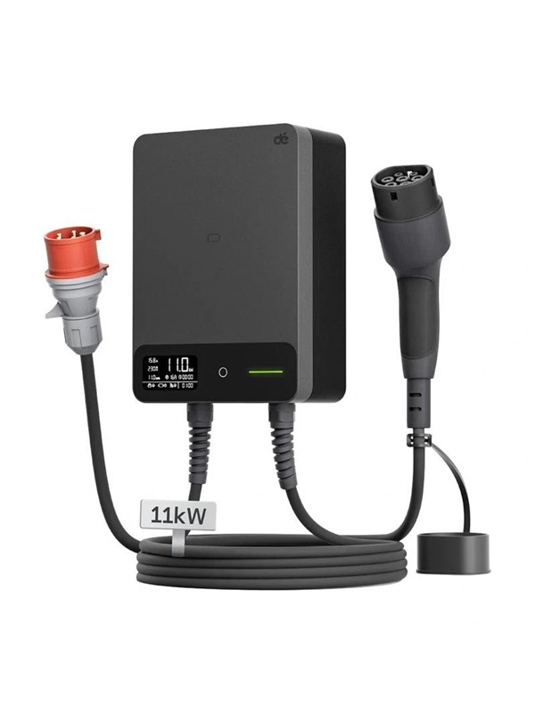 BREVE-oplader: Vægmonteret biloplader Wallbox dé 11 kW, 7 m