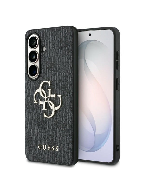 GUESS 4G Big Metal Logo Case for Samsung Galaxy S26 - Black