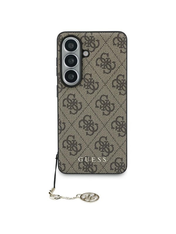 GUESS 4G Classic Logo Charm MagSafe Case for Samsung Galaxy S26 - Brown
