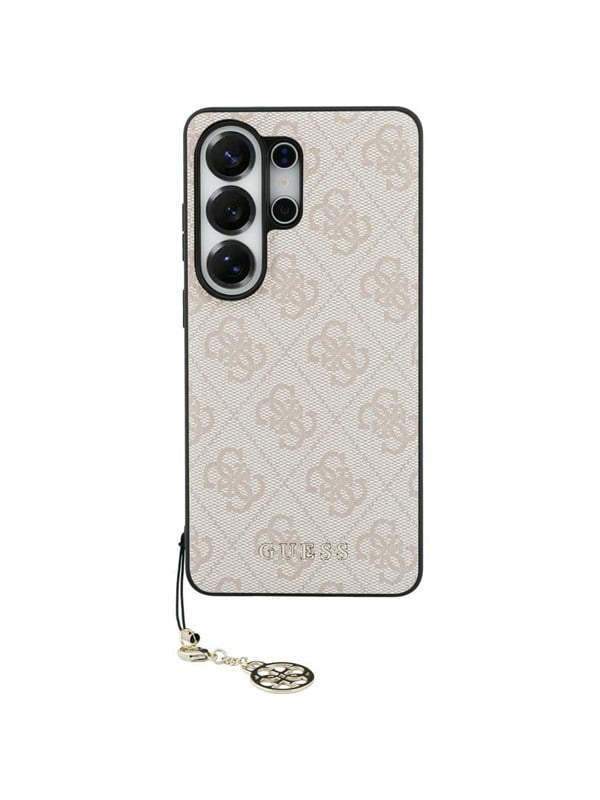 GUESS 4G Classic Logo Charm MagSafe Case for Samsung Galaxy S26 Ultra - Pink